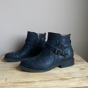 Frye Jayden Cross Strap Leather Boots